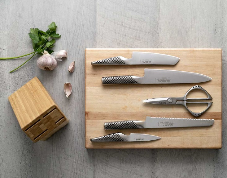 Global Takashi 6-Piece Knife Block Set