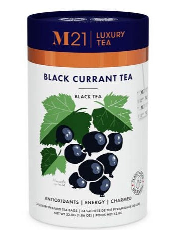 Metropolitan Tea M21 Black Currant Tea Can Of 24 Bags