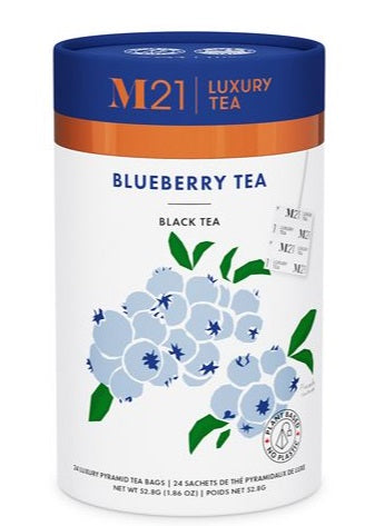 Metropolitan Tea M21 Blueberry Tea Can Of 24 Bags