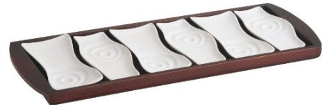 Manhattan Appetizer Plates with Tray