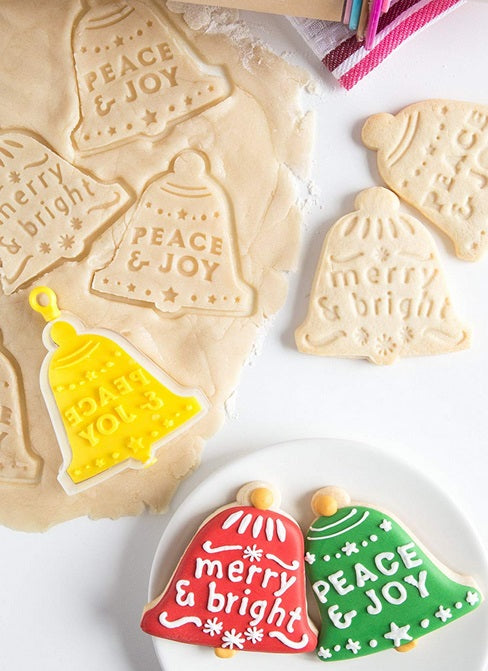 Bakelicious Christmas Bell Flip &amp; Stamp Cookie Cutter