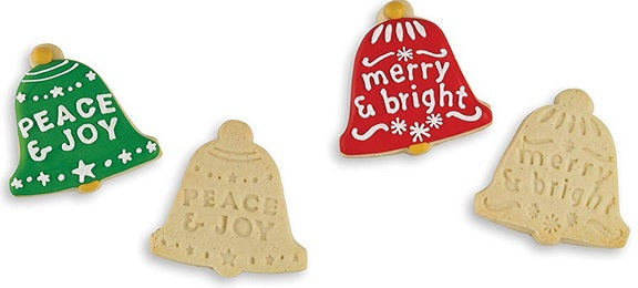 Bakelicious Christmas Bell Flip & Stamp Cookie Cutter