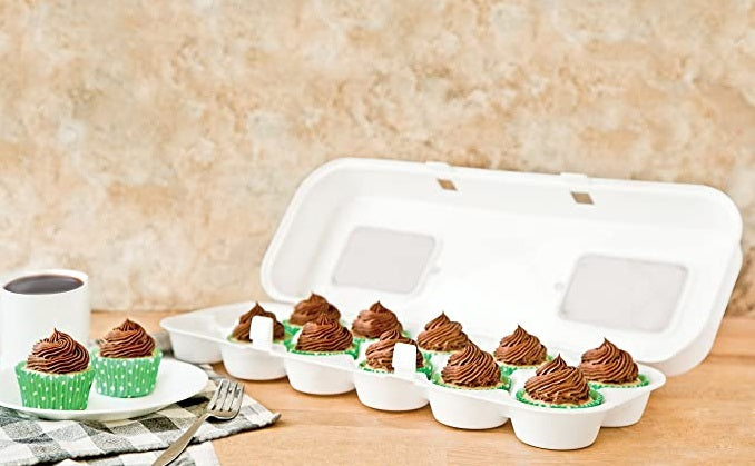 Bakelicious White Cupcake Holder Carton