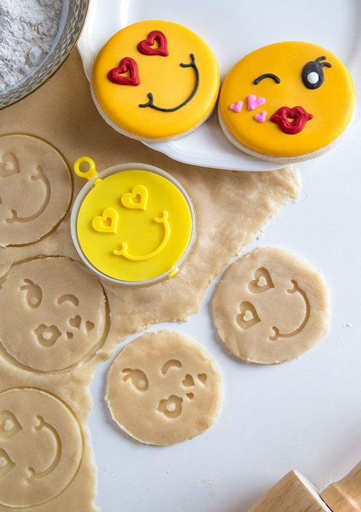 Bakelicious Emoji Flip & Stamp Cookie Cutter