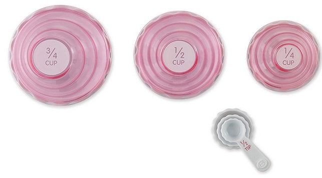 Bakelicious 9-in-1 Pink Measuring Cup & Spoon Set