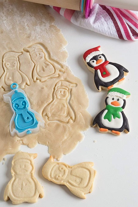 Bakelicious Penguin Flip &amp; Stamp Cookie Cutter