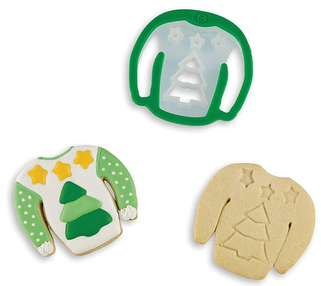 Bakelicious Christmas Tree Sweater Cookie Cutter