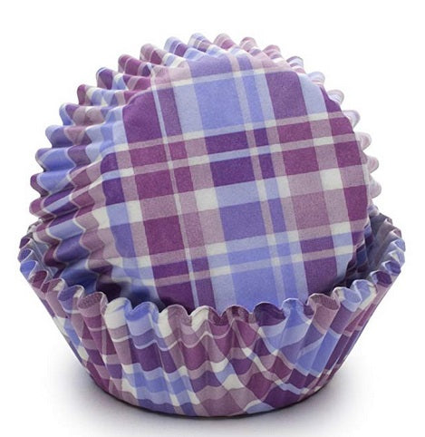 Fox Run Purple Madras Baking Cup Set of 50