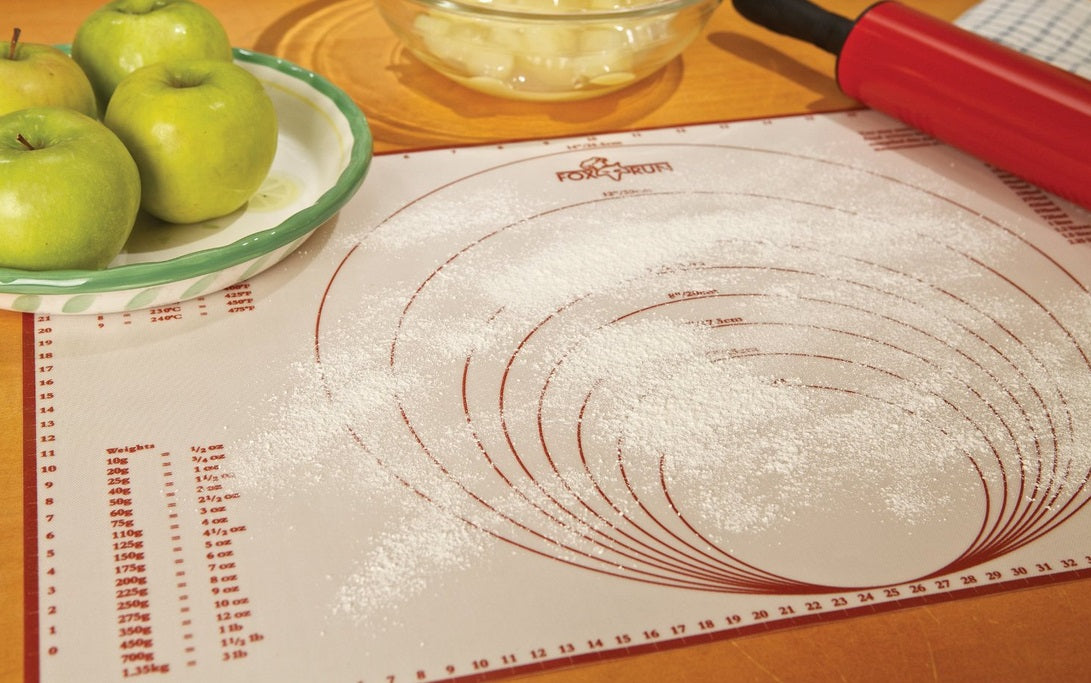 Fox Run 23.25" x 15.25" Silicone Baking Mat with Measurements