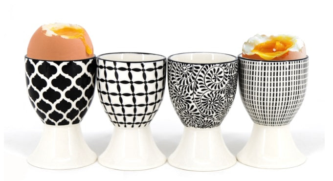 BIA Cordon Bleu Black &amp; White Egg Cup Set