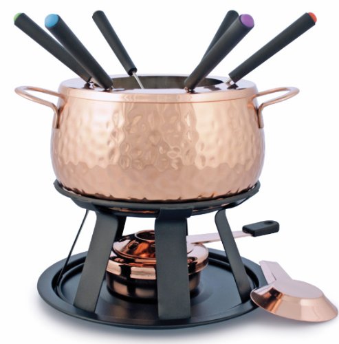 Swissmar Biel 11-pc Copper Meat Fondue Set