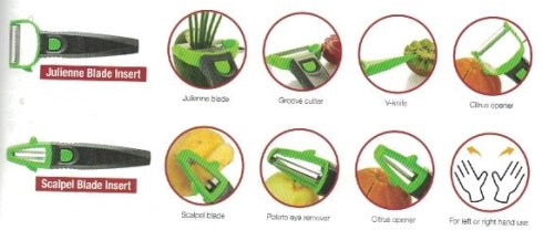 Swissmar Borner Green Multi-Peeler Set