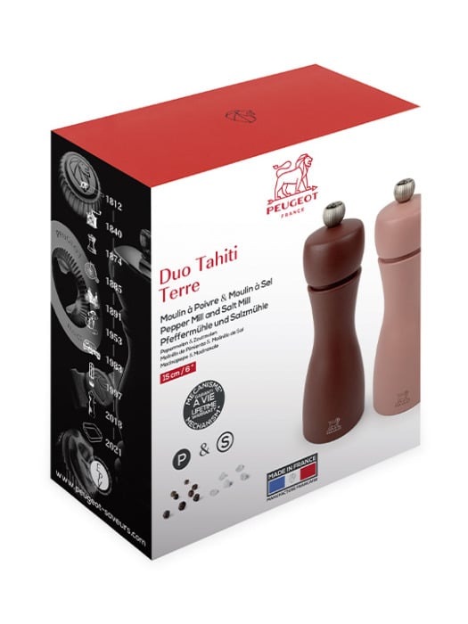 Peugeot Tahiti Duo Earth Salt & Pepper Mill Set - 15cm