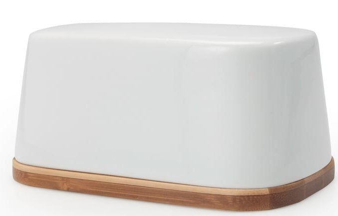 BIA Cordon Bleu Bamboo Tray Butter Dish for 1lb of Butter