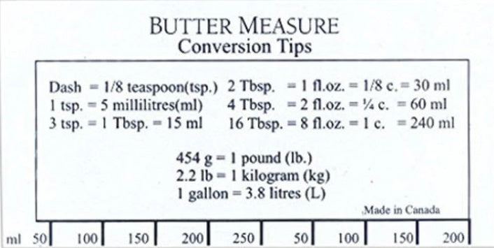 Fox Run Bakers Butter Ruler