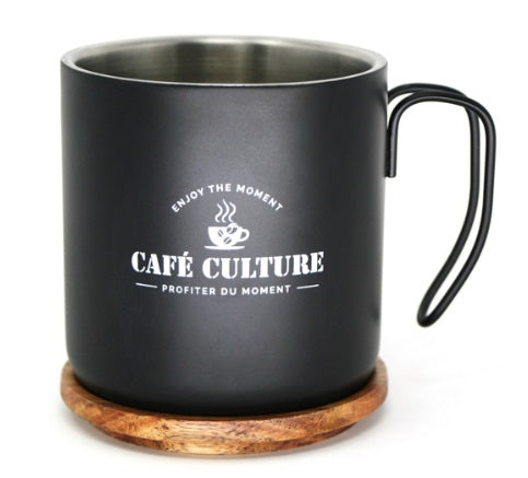 Cafe Culture Double Walled Mug Black