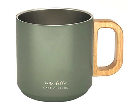 Cafe Culture Vita Bella Double Walled Mug Green