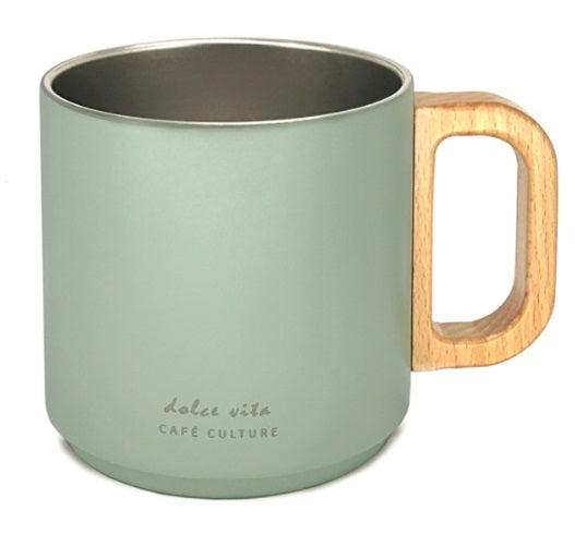 Cafe Culture Dolce Vita Double Walled Mug Sage Green