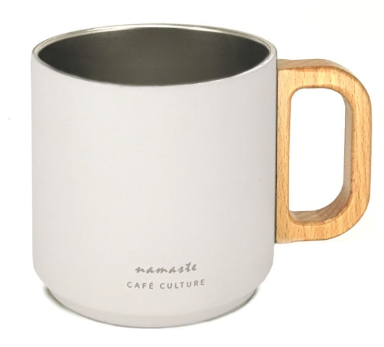 Cafe Culture Namaste Double Walled Mug White