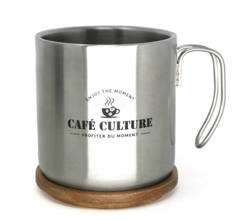 Café Culture Stainless Steel Double Walled Mug