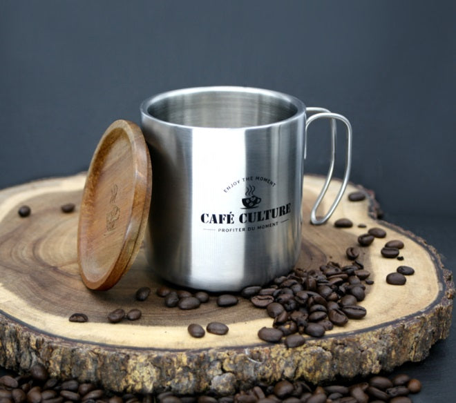 Café Culture Stainless Steel Double Walled Mug