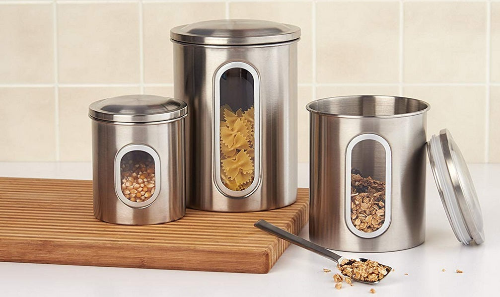 Fox Run Stainless Steel Canister Set of 3