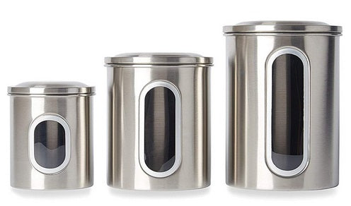 Fox Run Stainless Steel Canister Set of 3