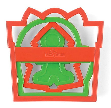 Fox Run Present Christmas Cookie Cutter Set of 4