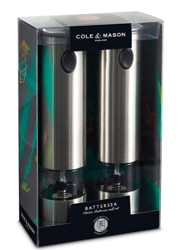 Cole & Mason Battersea Electronic Salt & Pepper Mill Set