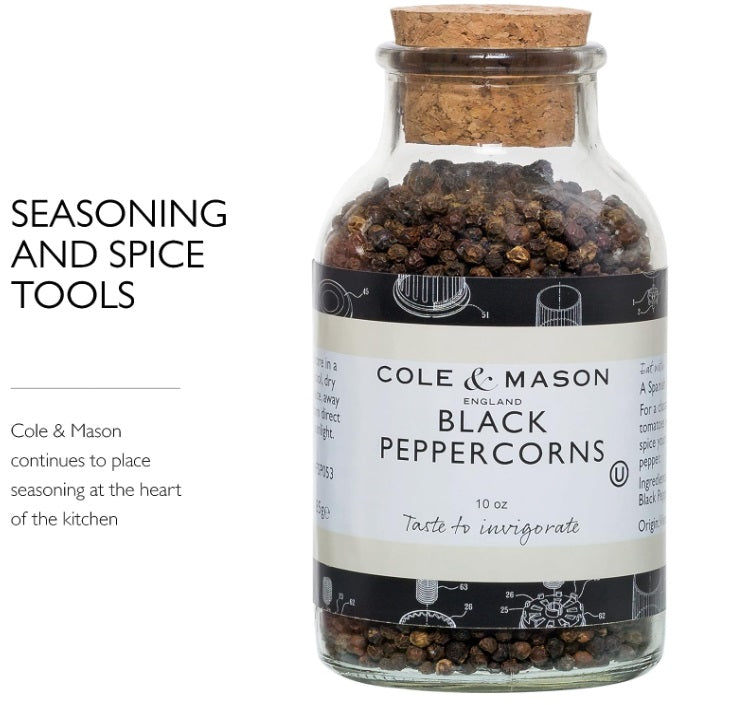 Cole & Mason Large Black Peppercorn Refill 10oz