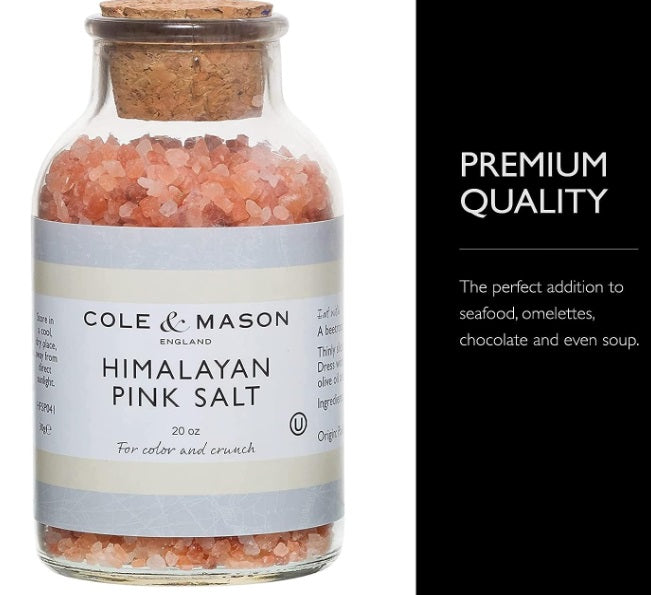 Cole & Mason Large Himalayan Pink Salt Refill 20oz