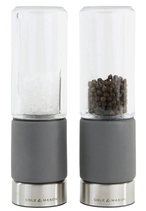 Cole &amp; Mason Regent Concrete Salt &amp; Pepper Mill Set