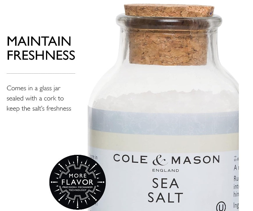 Cole & Mason Large Coarse Sea Salt Refill 20oz