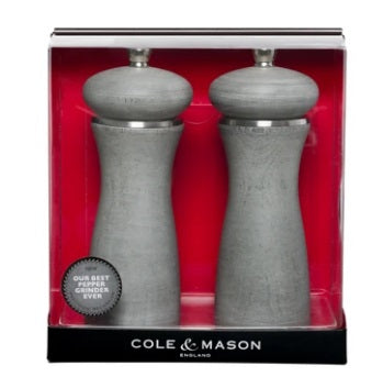 Cole & Mason Sherwood Gray Salt and Pepper Mill Set