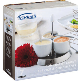 Trudeau Bianca Condiment Set