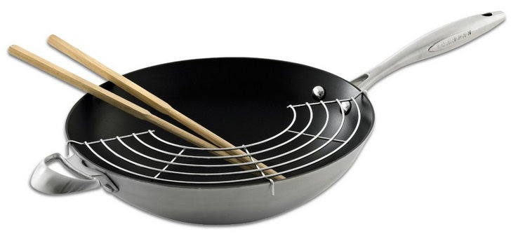 Scanpan CTX 12.75" Wok with Rack & Sticks