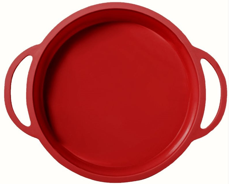 Danesco A La Tarte Red Silicone Round Cake Pan