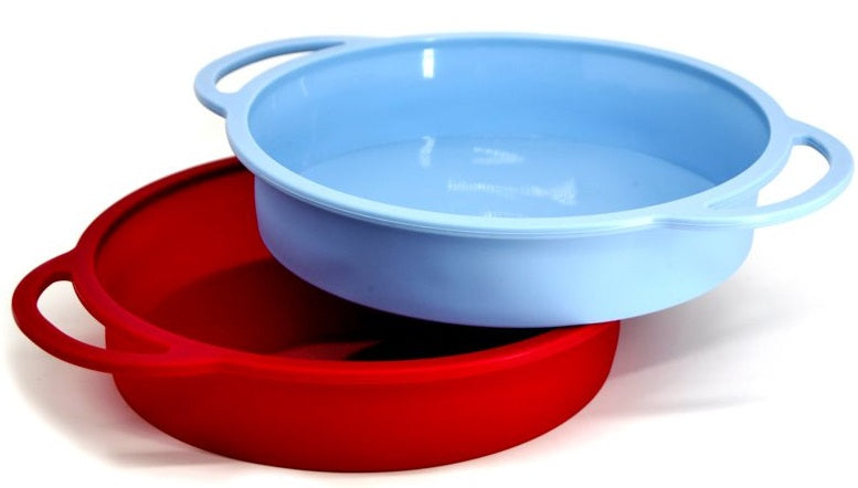 Danesco A La Tarte Red Silicone Round Cake Pan