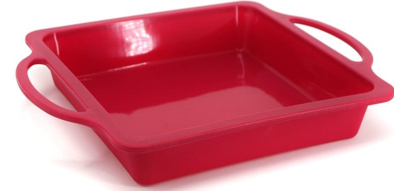 Danesco A La Tarte Red Silicone Square Cake Pan