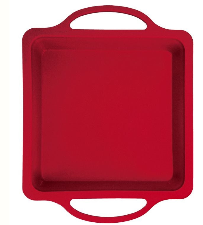 Danesco A La Tarte Red Silicone Square Cake Pan