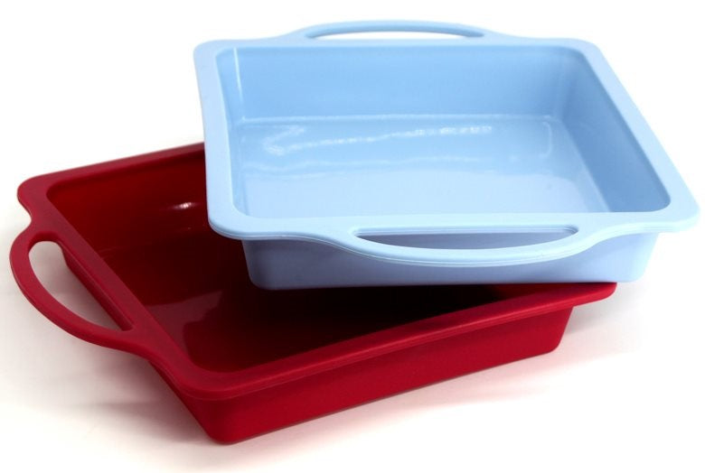 Danesco A La Tarte Red Silicone Square Cake Pan