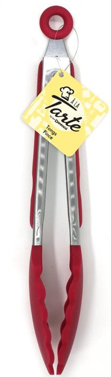 Danesco A La Tarte Red Silicone Tongs