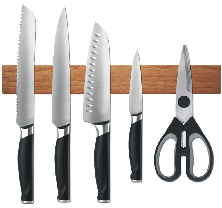 Danesco Acacia Wood Magnetic Knife Rack