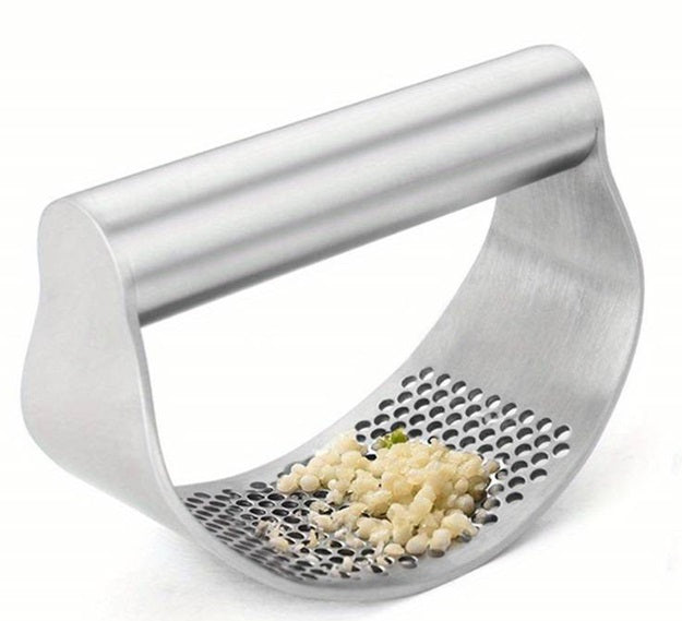 Danesco Stainless Steel Garlic Crusher