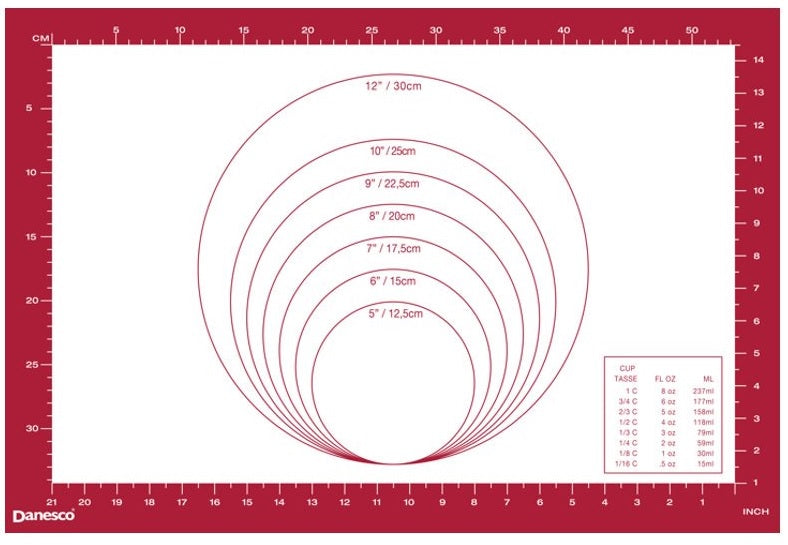 Danesco A La Tarte Pastry Mat