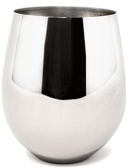 Danesco Stainless Steel Stemless Wine Goblet / Glass