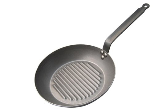 De Buyer 12.5&quot; Mineral B Element Round Frying Grill Pan