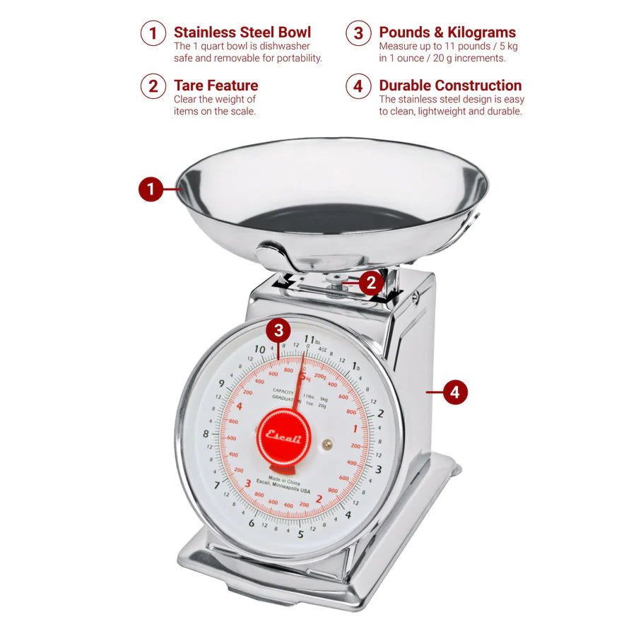 Escali Mercado Mechanical Dial Scale