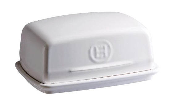 Emile Henry Butter Dish Flour White