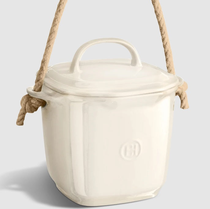 Emile Henry Compost Bin Clay Beige